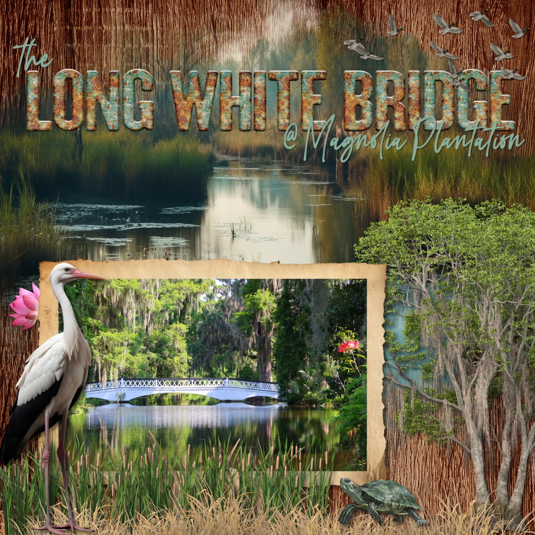 Wetlands Flora & Fauna Alpha Digital Scrapbook Kit