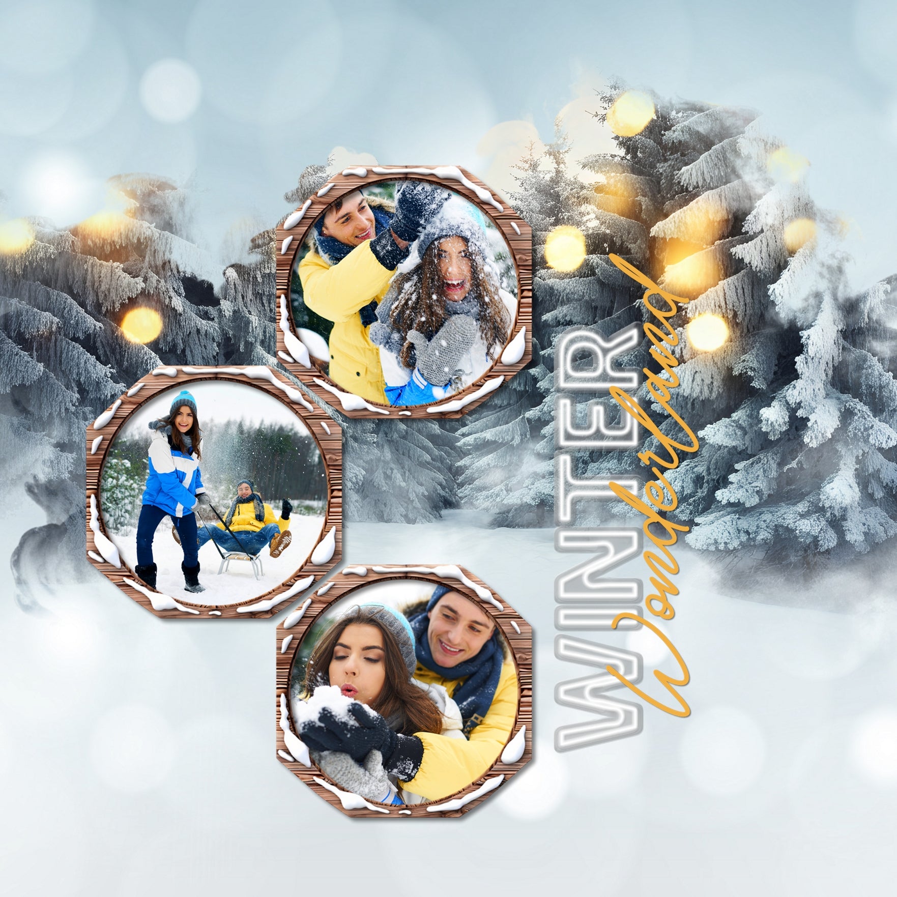 Sparkle and shine this holiday season with beautiful white Christmas light embellishments, scenic winter and bokeh papers, frames, and glowing white alpha set by Lucky Girl Creative digital art for digital scrapbooking. Great for winter sports, nature hikes, Christmas, the holidays, cabin vacations, and more.