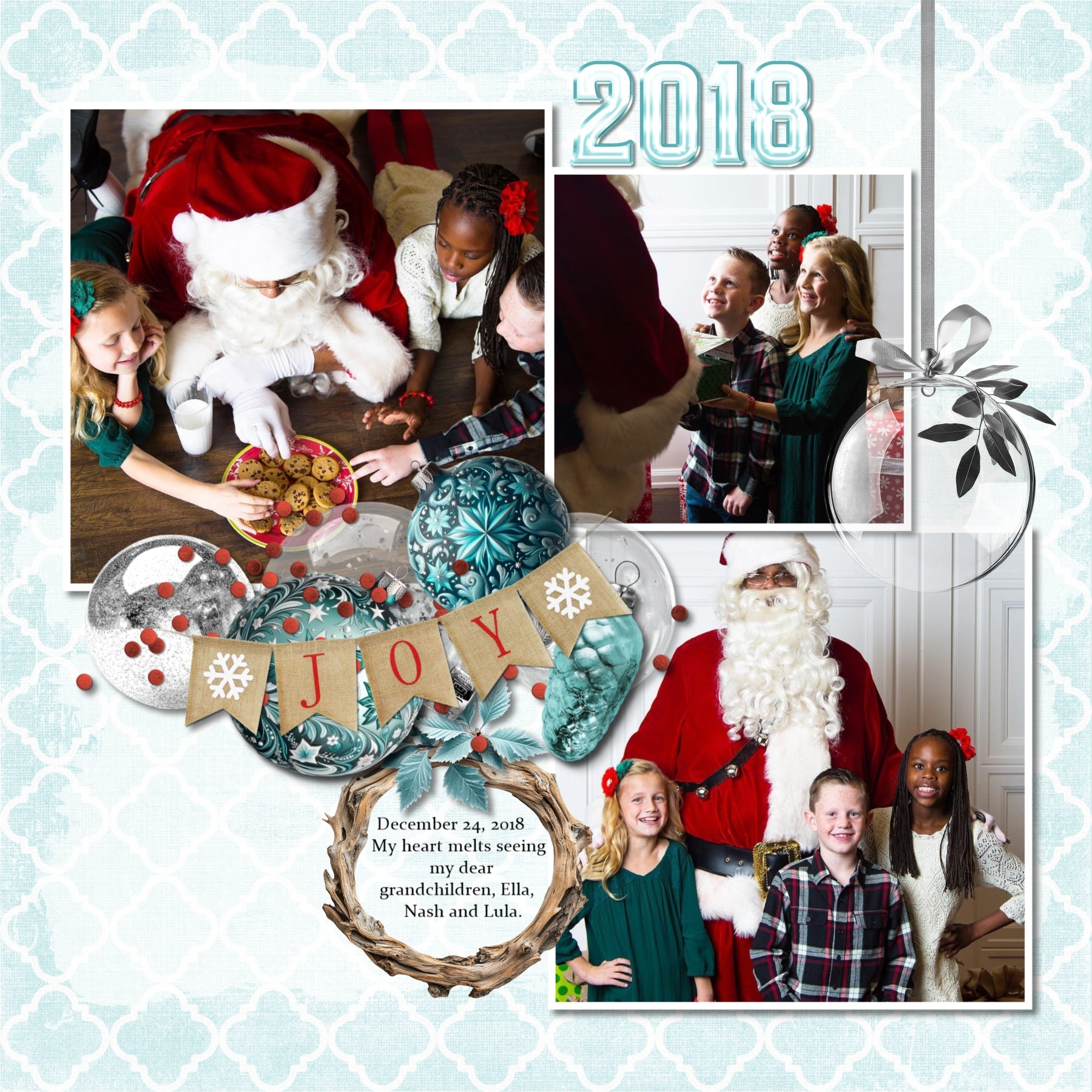 Add these cluster embellishments, realistic embellishments, wood grain easy masks & overlays, wooden signs and frames, and 2 alpha sets by Lucky Girl Creative digital art to all your Christmas greeting cards, holiday decor, and winter pages. Great for outdoor and nature pages, too. Embellishments include deer, Husky dog, cabin, snow, Cardinal birds, Christmas tree, polar bears, penguins, lantern, ornaments, pinecone, sled, sleigh, and more!