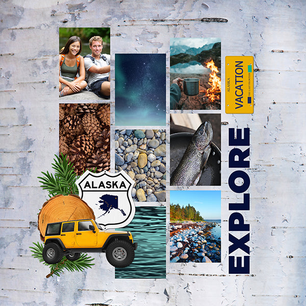 Alaskan Adventure Digital Scrapbook Bundle – Lucky Girl Creative