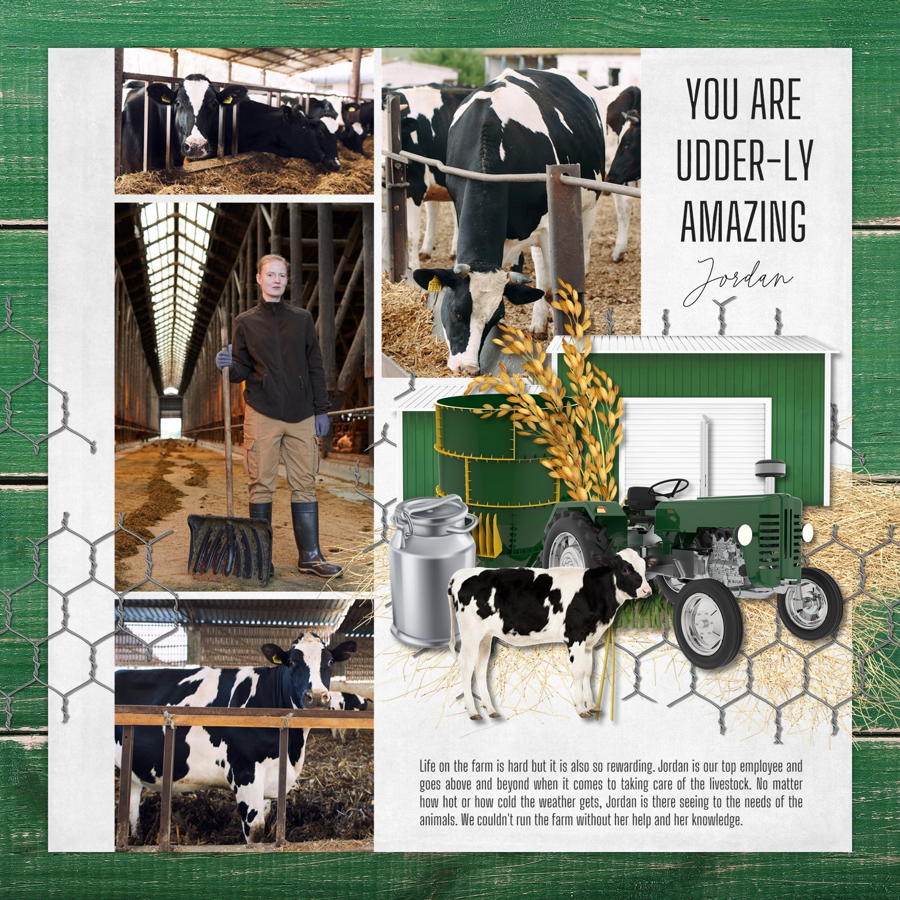 Around the Farm Papers Digital Scrapbook Kit