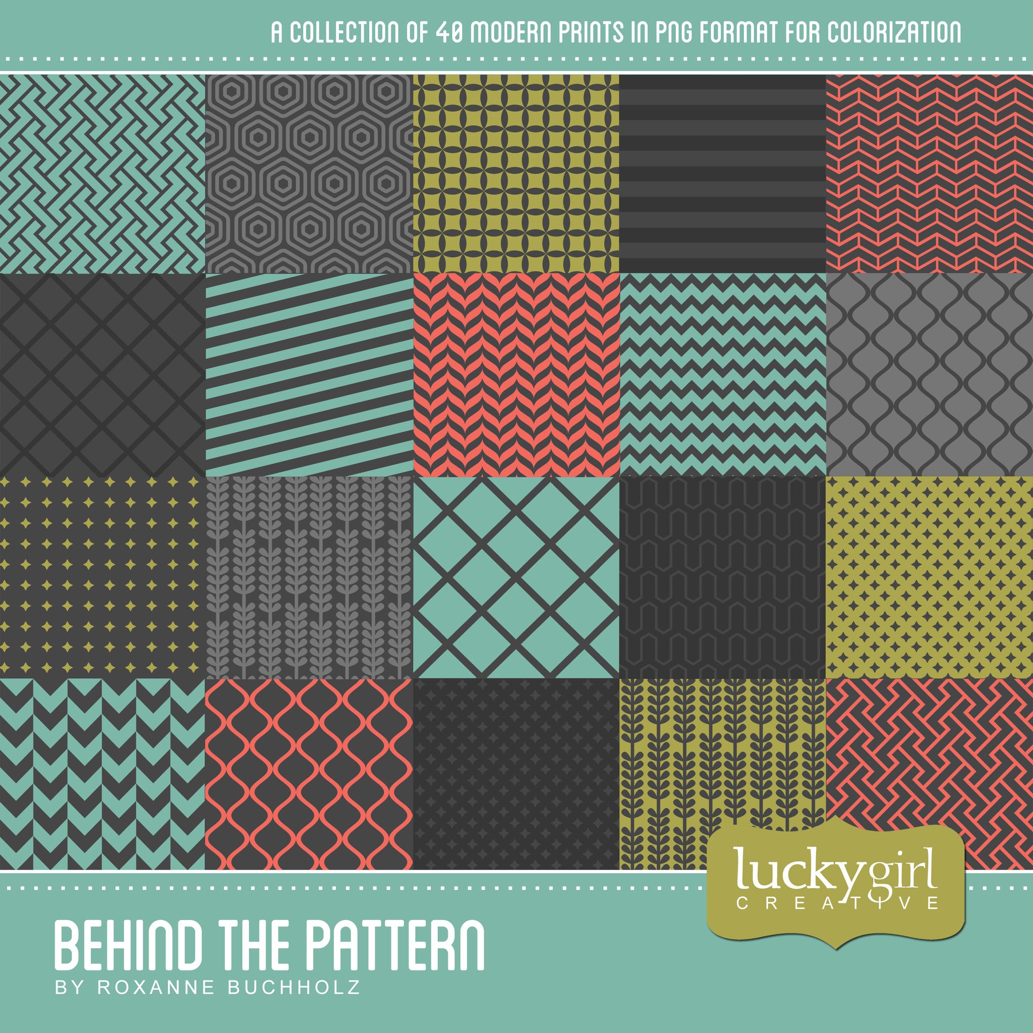 Behind the Pattern Digital Scrapbook Kit is created of all .png digital art files which allow you to create any pattern texture or paper that you’d like. All .png files are set for custom colorization and allow that extra special look to your scrapbook pages. Simply colorize the .png pattern and place over your favorite color or piece of digital scrapbook paper. The possibilities are endless with these modern and right-on-trend .png files.