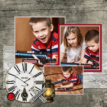 This two kit bundle, including both Vintage Trains 1 and 2 Digital Scrapbook Kits, was designed to offer you an extensive railroad themed digital art collection for all avid train enthusiasts. Included in the collection are: buttons, hats, clocks, railroad signs, railway company logo signs, engine parts, lanterns, lights, vintage drawings, maps, and brochures, lock and key, frames, tickets, ticket machine, railroad spikes, and more.